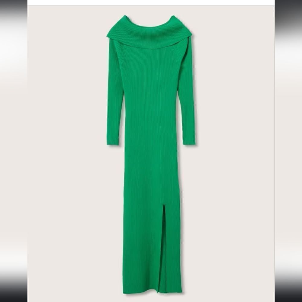 2337 NWT Mango Boat-neck knitted dress Size Medium
